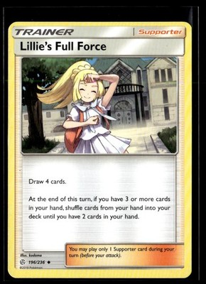 2019 Sun & Moon - Cosmic Eclipse Lillie s Full Force Uncommon #196