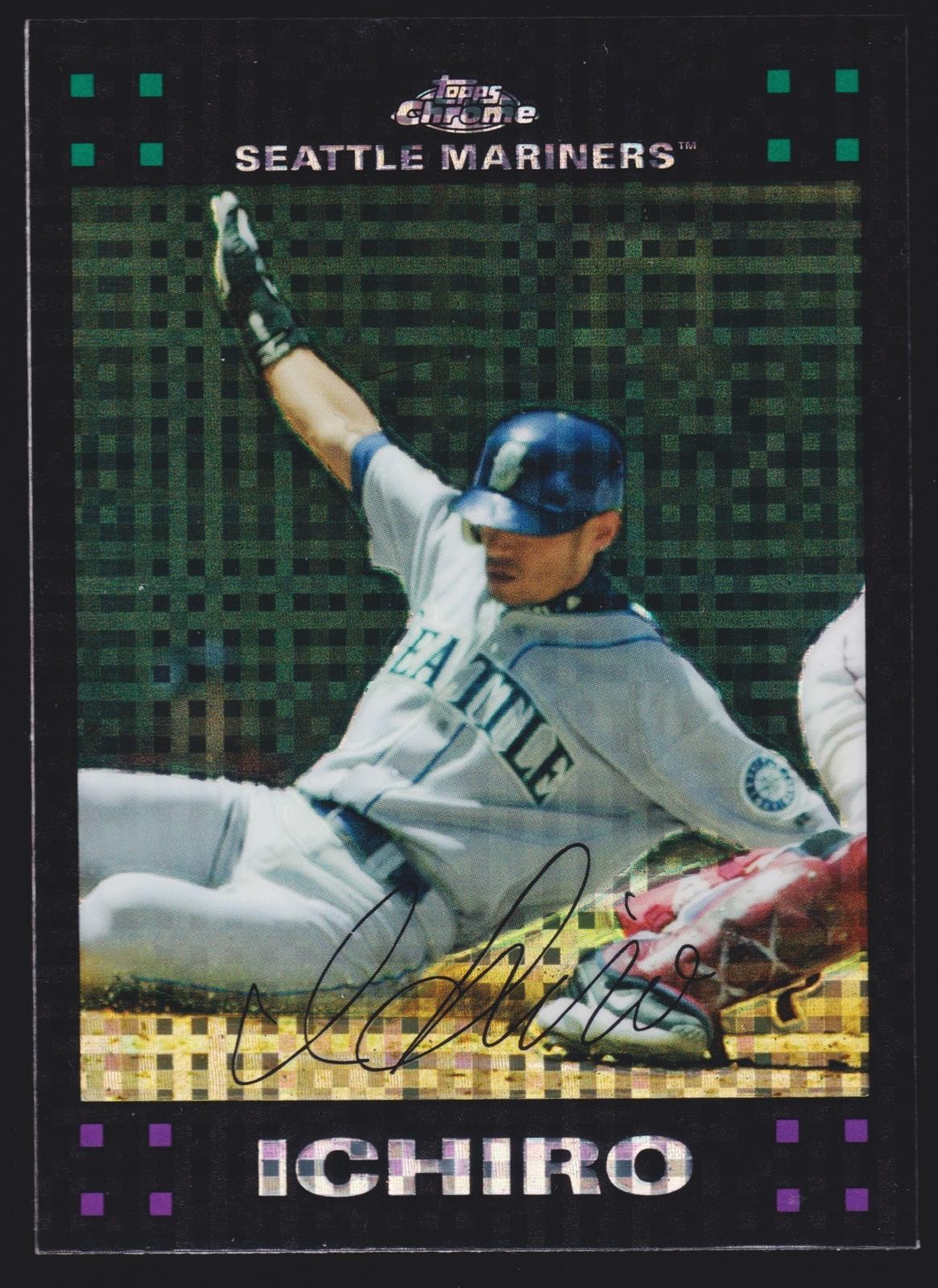2007 Topps Chrome Ichiro #158 X-Fractors : Japanese Seattle Mariners