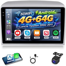 Nhopeew 4+64g Android Autoradio per Lancia Ypsilon 2006-2011 con CarPlay - Miniatura 1