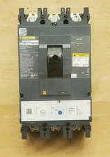 Square D LLF37060D33 PowerPact Circuit Breaker 600 Amp 500VDC w/ Adj Mag Trip