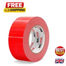 Professional Grade Red Duct Tape, 50mm x 41M – Weather Resistant & Versatile 0.49 per metre