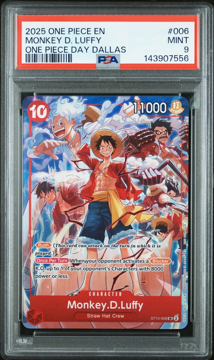 ワンピースデイ2025 ルフィ PSA9 PSA 9 2025 One Piece Promos #006 Monkey D. Luffy Dallas Day MINT