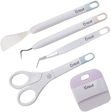 Cricut Basic Tool Set Core Colors Vinyl Weeder Scraper Tweezers 2006695