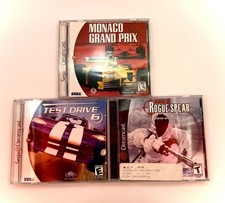 Lot of 3 Sega Dreamcast Games Test Drive 6 Monaco Grand Prix Rainbow Six Rogue