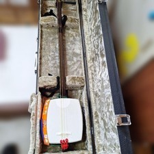 SUZUKI Hosozao Shamisen AYAME Japanese Traditional Musical Instrument with Case