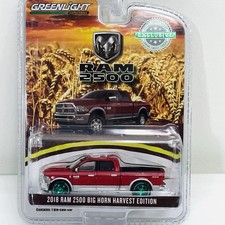 GreenLight 2018 RAM 2500 Big Horn Harvest Edition Truck Red Green Wheels 1:64