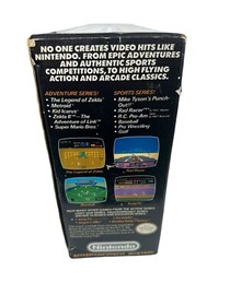 Nintendo NES Action Set Console Complete In Box w/Orange Zapper Mario 1, 2 & 3