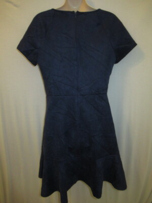 Rosie Harlow Navy S/S FIT & FLARE WITH ZIP Juniors M New | eBay