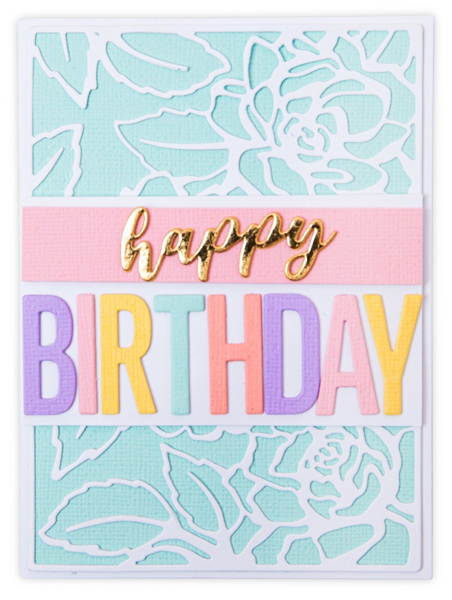 Sizzix Thinlits Bold Alphabet 30pk Set #665072 Retail by Alison