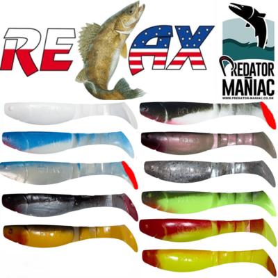 relax kopyto 4L 4''(115mm) 3Stk.Jigging,Vertikal,Köder,Westin,Fox,Mustad Jigkopf