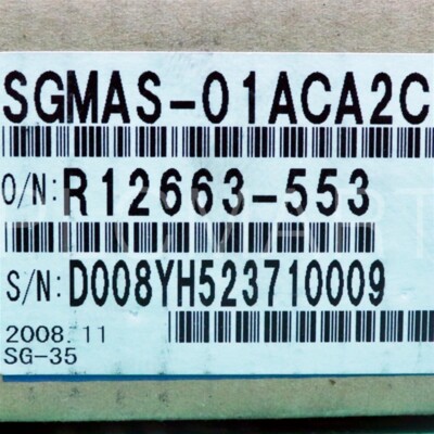 YASKAWA AC SERVO MOTOR SGMAS-01ACA2C (NEW IN BOX) DHL INT'L SHIPPING YASKAWA AC SERVO MOTOR SGMAS-01ACA2C (NEW IN BOX) DHL INT'L SHIPPING