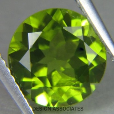 PERIDOT 4 MM ROUND CUT 4 PIECE SET ALL NATURAL
