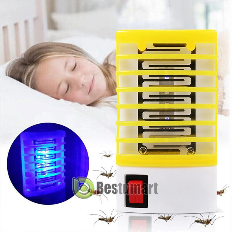 Electric Mosquito Killer LED Light Socket Fly Bug Insect Trap Zapper Night  Lamp