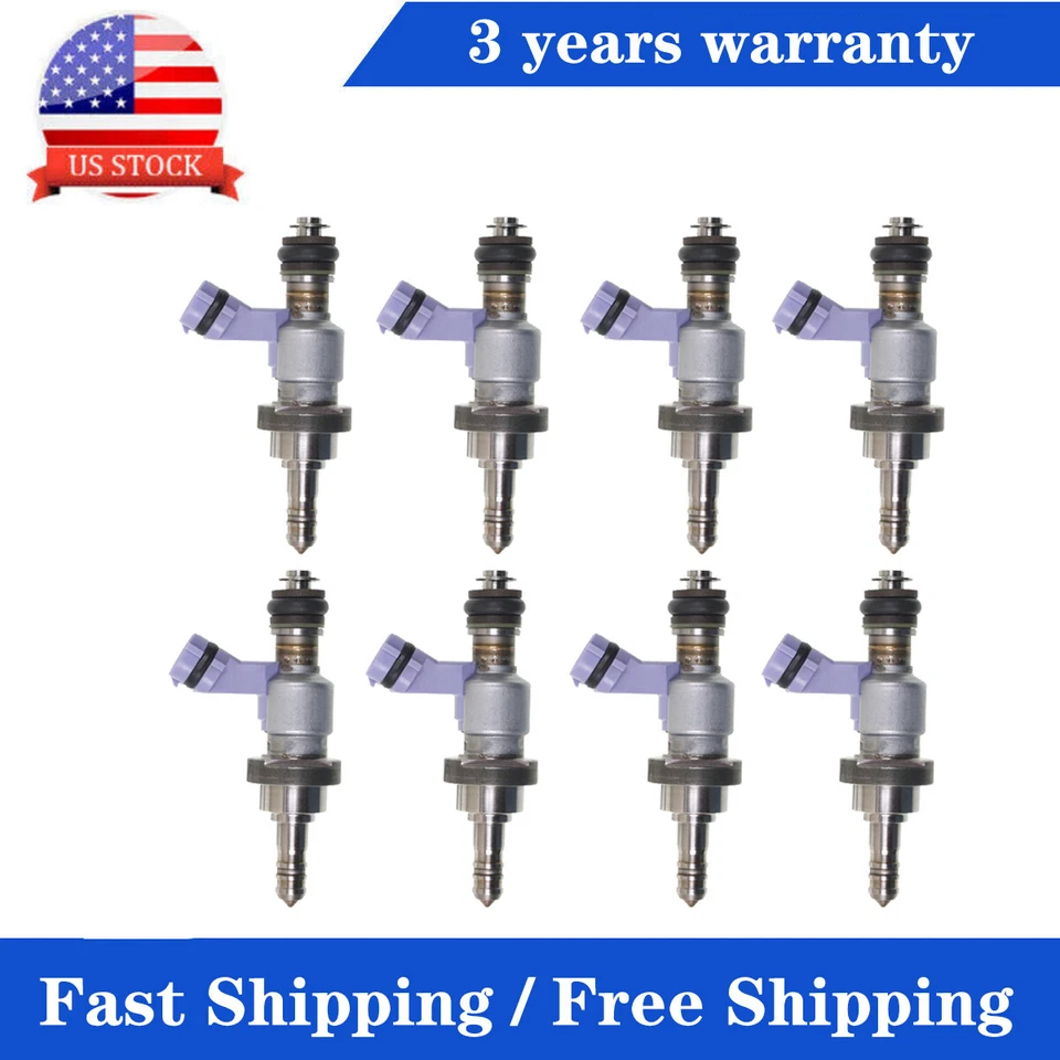 Juego de 8 inyectores de combustible para Lexus IS350 GS450 2006-2018h LS460 GS460 GS350 LS600h Foto 2 de 4