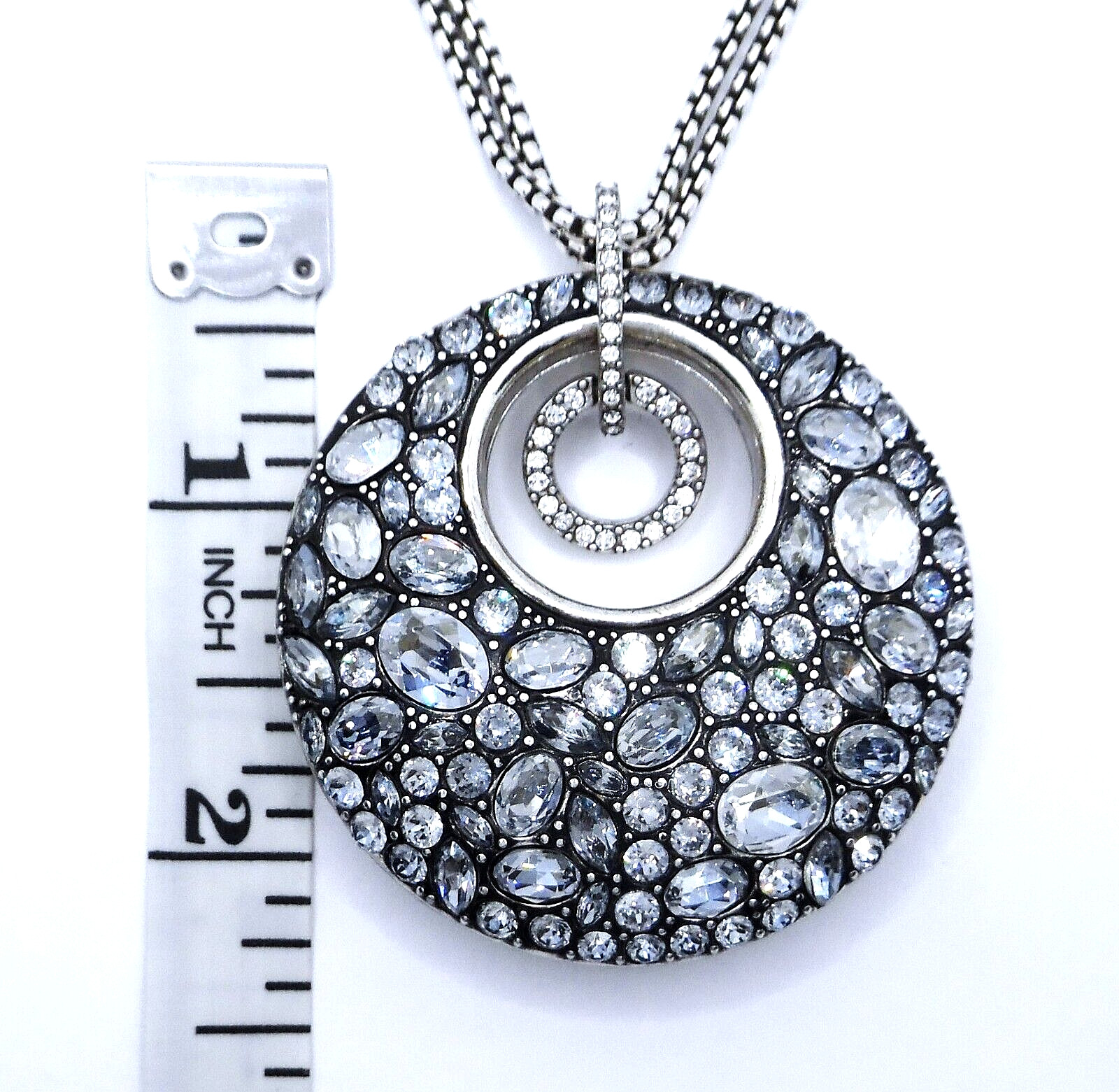 Brighton Trust Your Journey Blue Clear Crystal Necklace NWTag $158 Jewelry