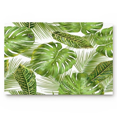 Green Jungle Leaves Natural Tree Character Design  Kitchen Floor Bath Entrance R
