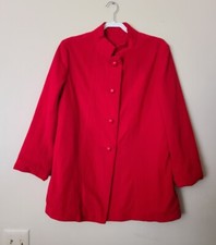 Vintage Kashmiracle Red Four Button Coat Women's Size Medium? *read
