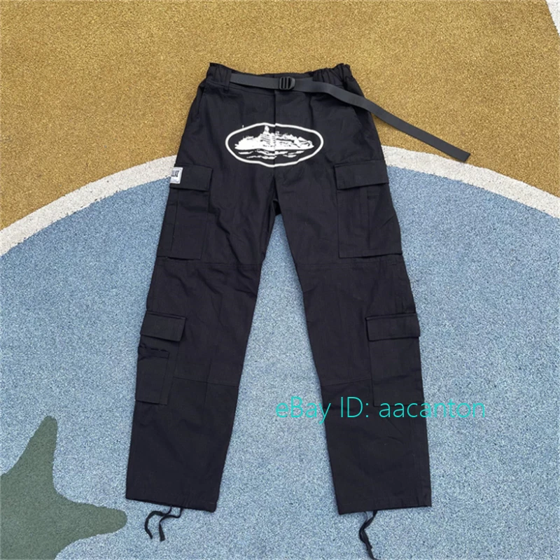 CRTZ Corteiz Embroidered Cargo Pants Men's Outdoor Multi-pockets