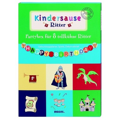 Partybox RITTER Kindersause Kindergeburtstag Kinderparty Zubehör NEU