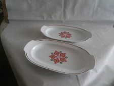 Jlmenau Graf von Henneberg Porzellan 2 Servierplatten, Fleischplatten