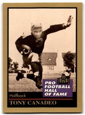 1991 ENOR Pro Football HOF Tony Canadeo Green Bay Packers #24