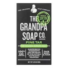 Pine Tar Bar Soap by The Grandpa Soap Company (4.25oz) The Original Wonder Soap