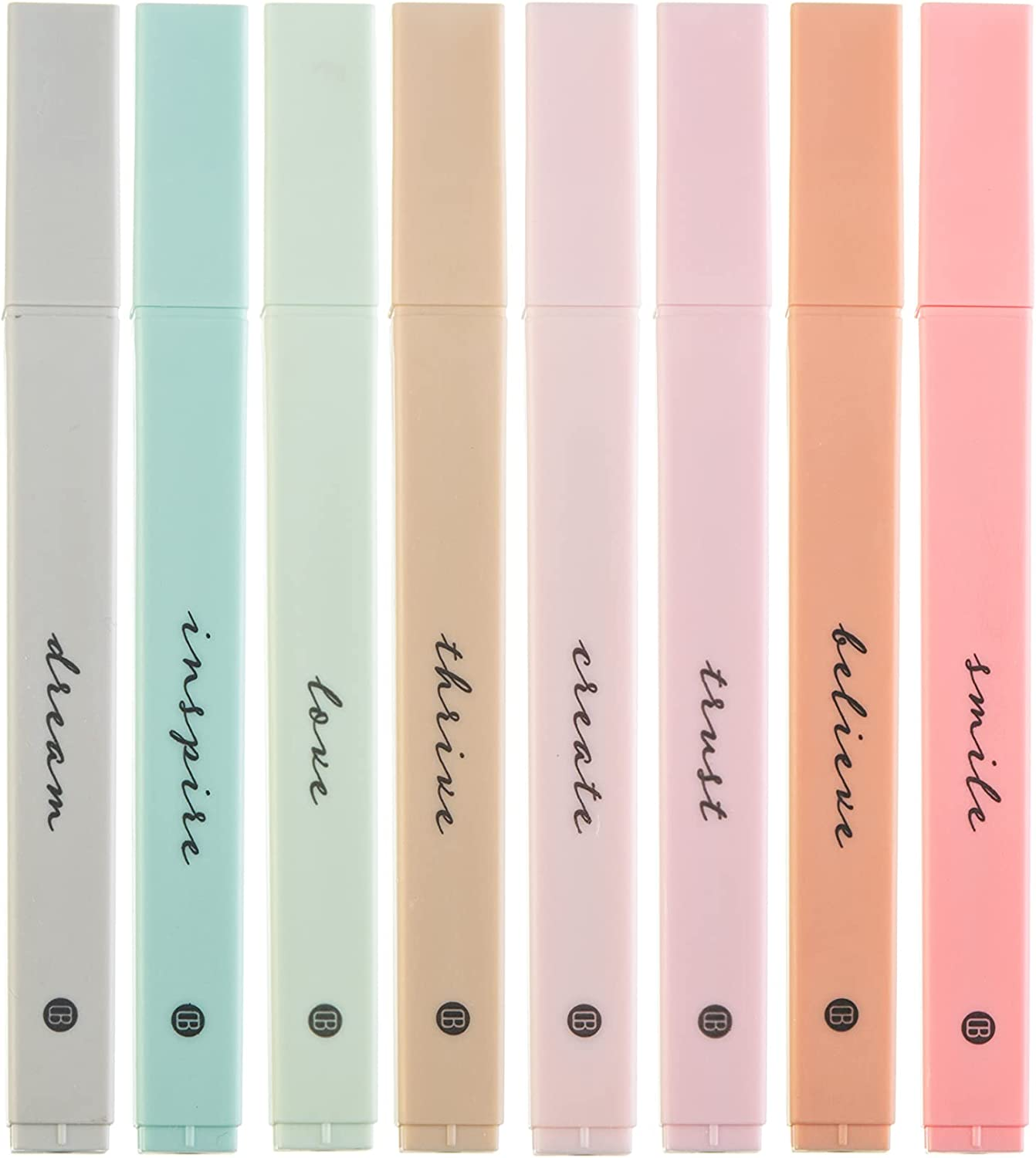 Boho Bible Highlighters 8-Pack Highlighters for Bible Study , Soft Chisel Tip Hi-image