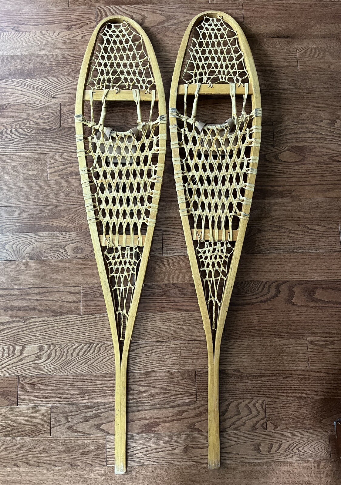 Vintage Wooden Snowshoes 54” eBay