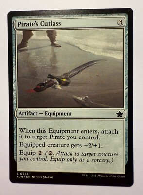 Pirate's Cutlass [Foundations] Near Mint FDN Magic MTG