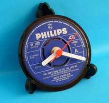 DUSTY SPRINGFIELD CLOCK Side Table Desk Top Upcycled Vinyl Record Hit Single 4"