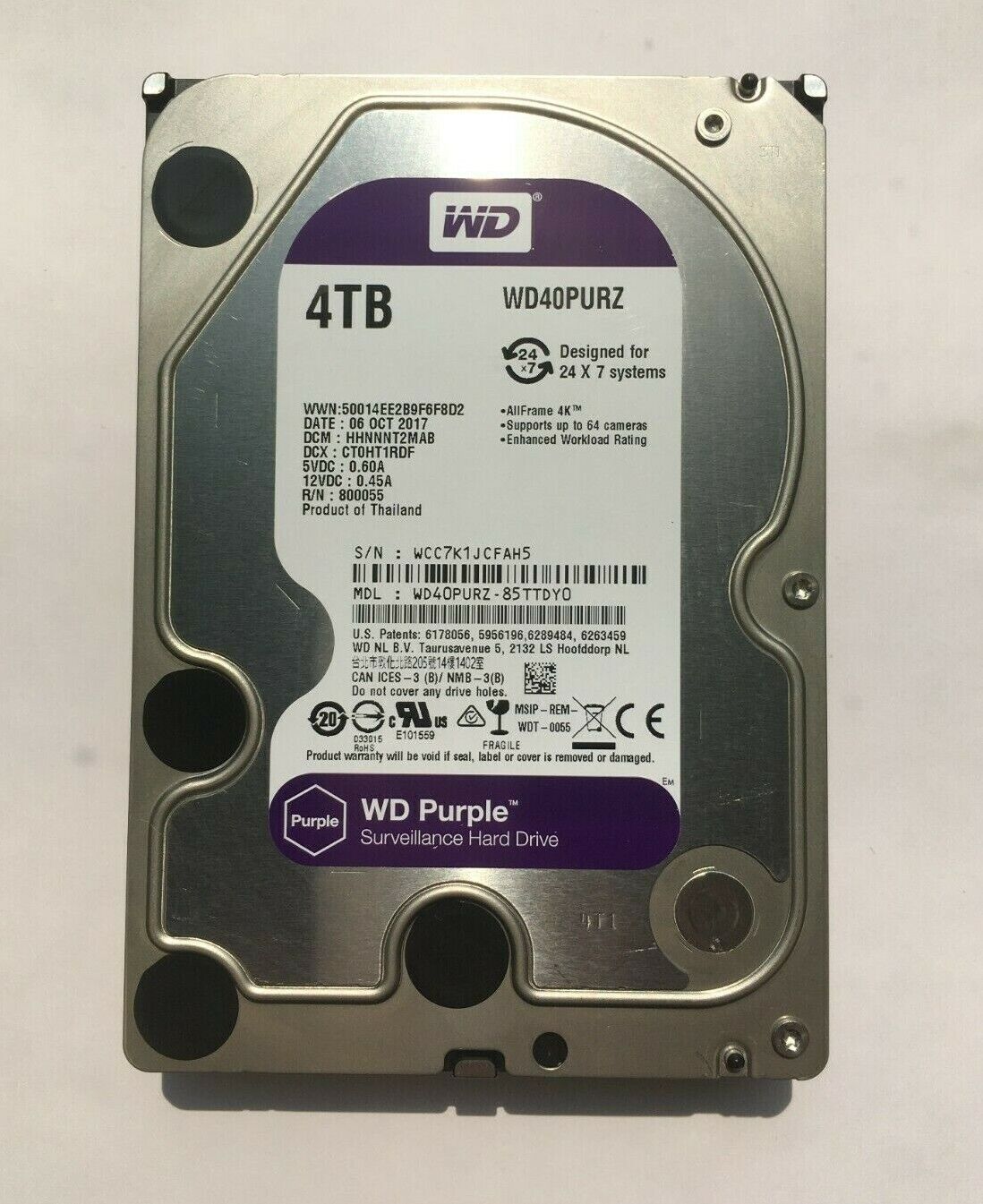 Western Digital Purple 4TB 3.5 