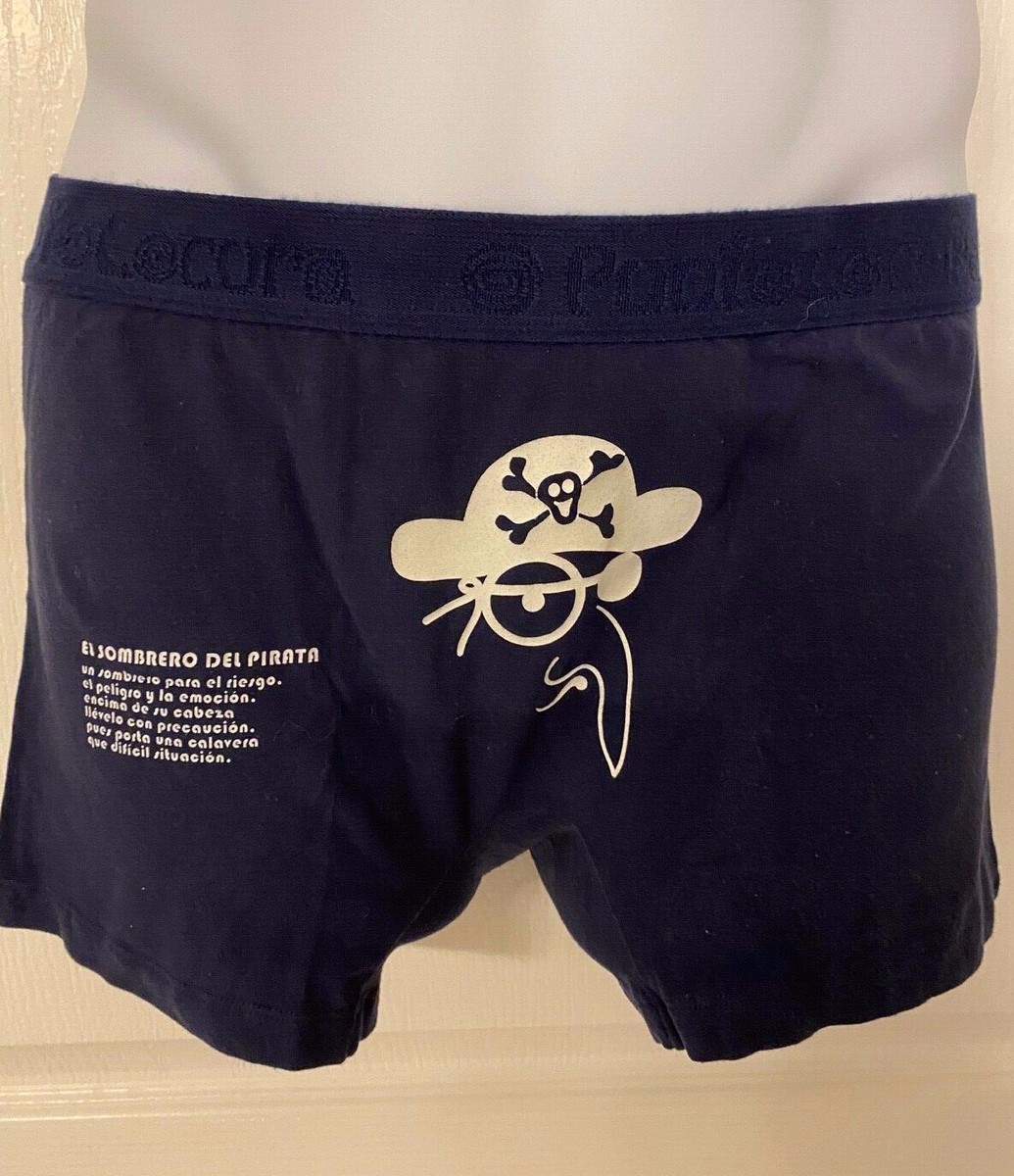 PUNTO BLANCO Navy Blue Glow in Dark Boxers Underwear Pajama L Punto  Locura NEW