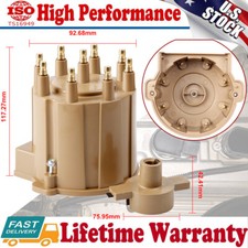 Distributor Cap+Rotor Button Kit For Chevy Pontiac GMC HEI 305 350 454 5.7L 5.0L