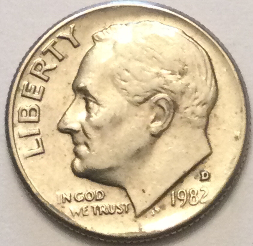 1982 D Roosevelt Dime | eBay