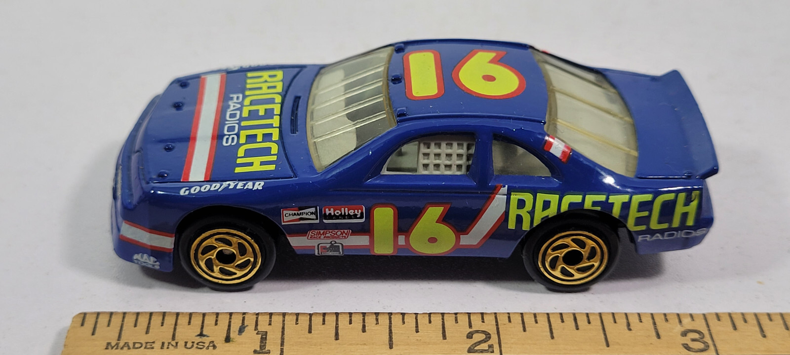 16 Racetech Blue Stock Car Matchbox Rare Vintage
