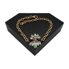 Fun Women Gold Metal Boot Chain Bracelet Shoe Star Charm Holiday Christmas Party