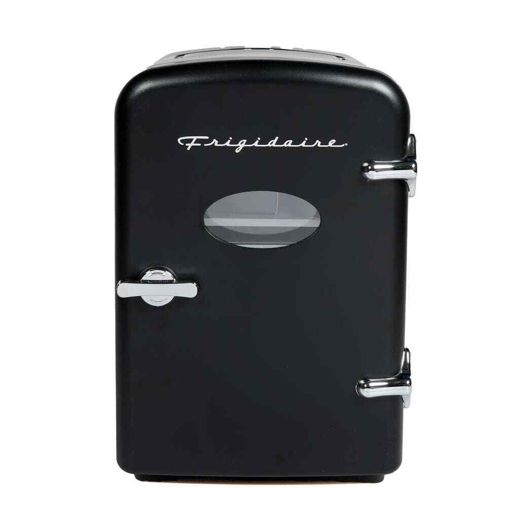 11.81in0.18 cu. ft. 9-Can Retro Mini Refrigerator Beauty Cooler Without Freezer