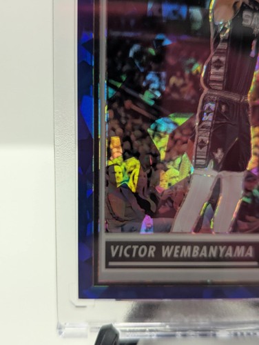 2023-24 NBA Hoops Premium Stock Victor Wembanyama #108 Blue Ice /99 RC READ - Picture 5 of 7