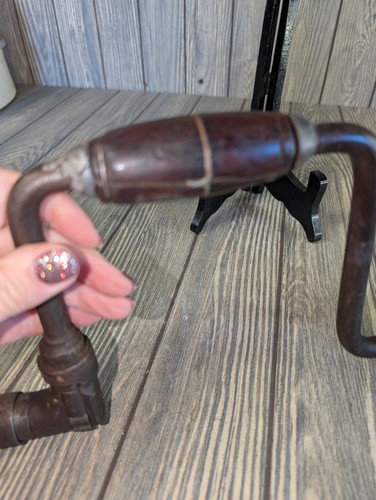 Vintage Brace Hand Drill - Ratcheting - Great Antique Look - Picture 9 of 10
