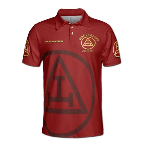 Camisa Polo Hombre Nombre Personalizado Royal Arch Masonry York Rite Francmasonería Masónica - Imagen 3 de 5