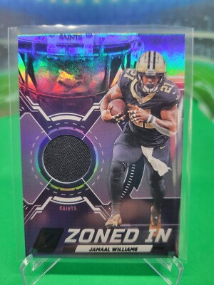 2023 Zenith Jamaal Williams Zoned In Patch Card #ZI-JWS TF2