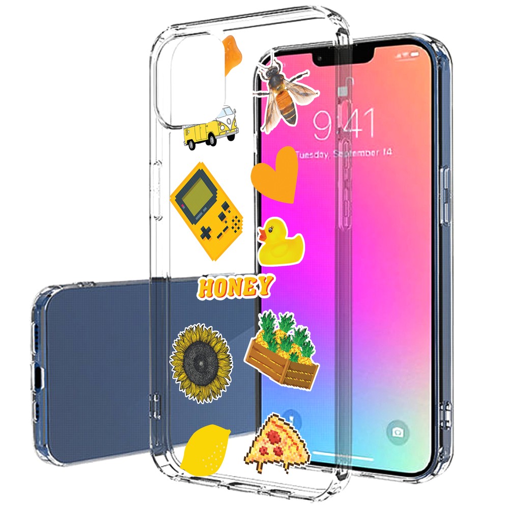 TalkingCase Slim Case for Apple iPhone 14 Max, Honey Flower Print, USA
