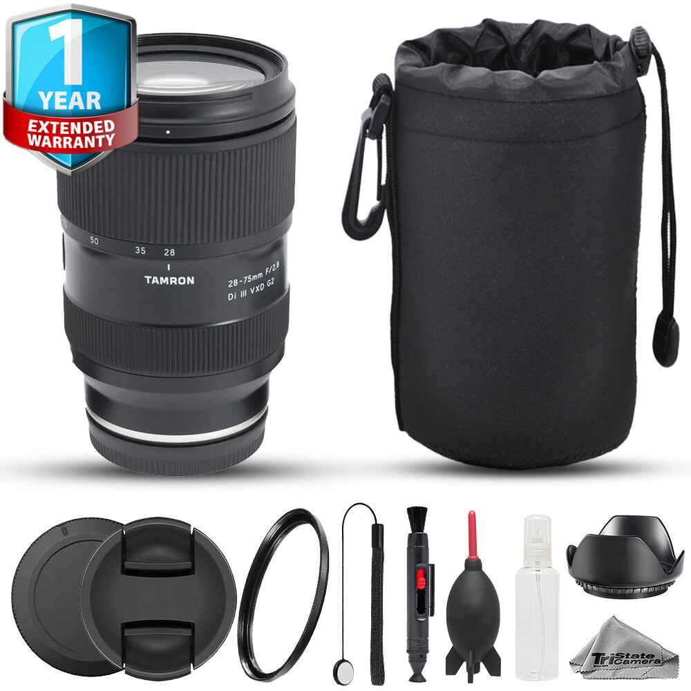 Tamron 28-75mm f/2.8 Di III VXD G2 Lens - 8pc Starter Kit + 1 Yr
