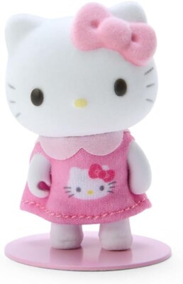 Hello Kitty Flocky Figure Doll (Pitatto Friends Mini) Sanrio Original F/S NEW