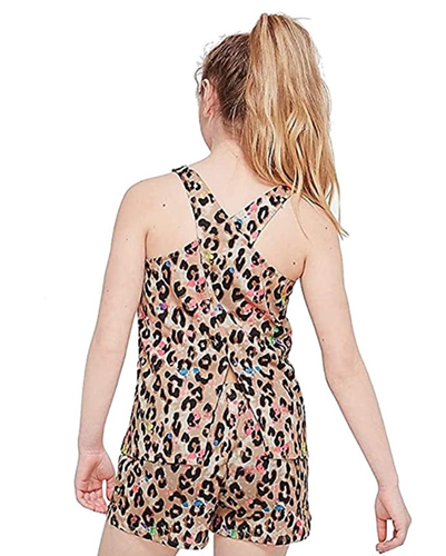 Justice Girls Feline Sleepy Pocket Shorts PJ Set - Picture 2 of 2