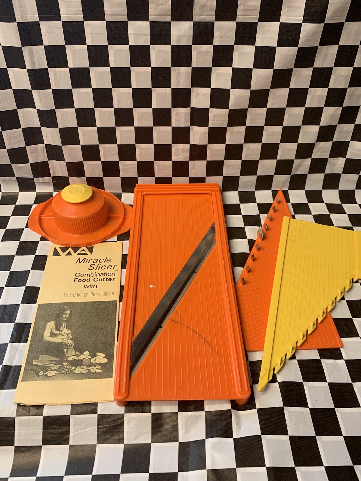 Mandoline Börner Originale Vintage - Set De Coupe-légumes Wonder V10 Orange - Années 80 - Occasion Très Bon état