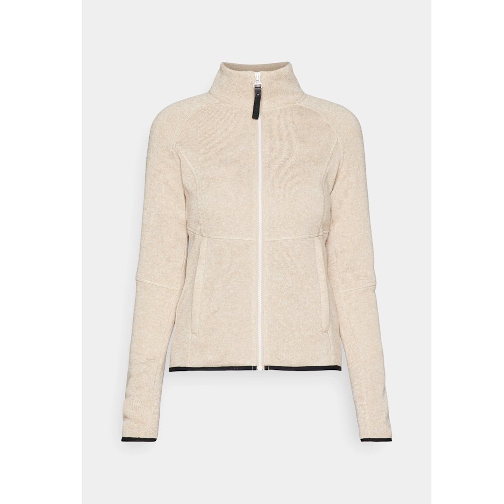 Gilet polaire femme chaud Icepeak Addison beige avec isolation thermique et col montant