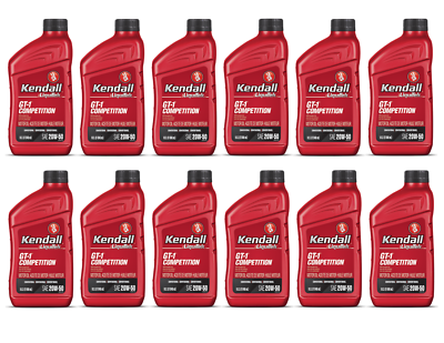 Kendall 20W50 GT-1 Competition Motor Oil with Liquitek; Quarts or