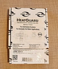 Cash Acme HG110-D HeatGuard Thermostatic Mixing Valve 1/2" Female NPT 24510 NEW!