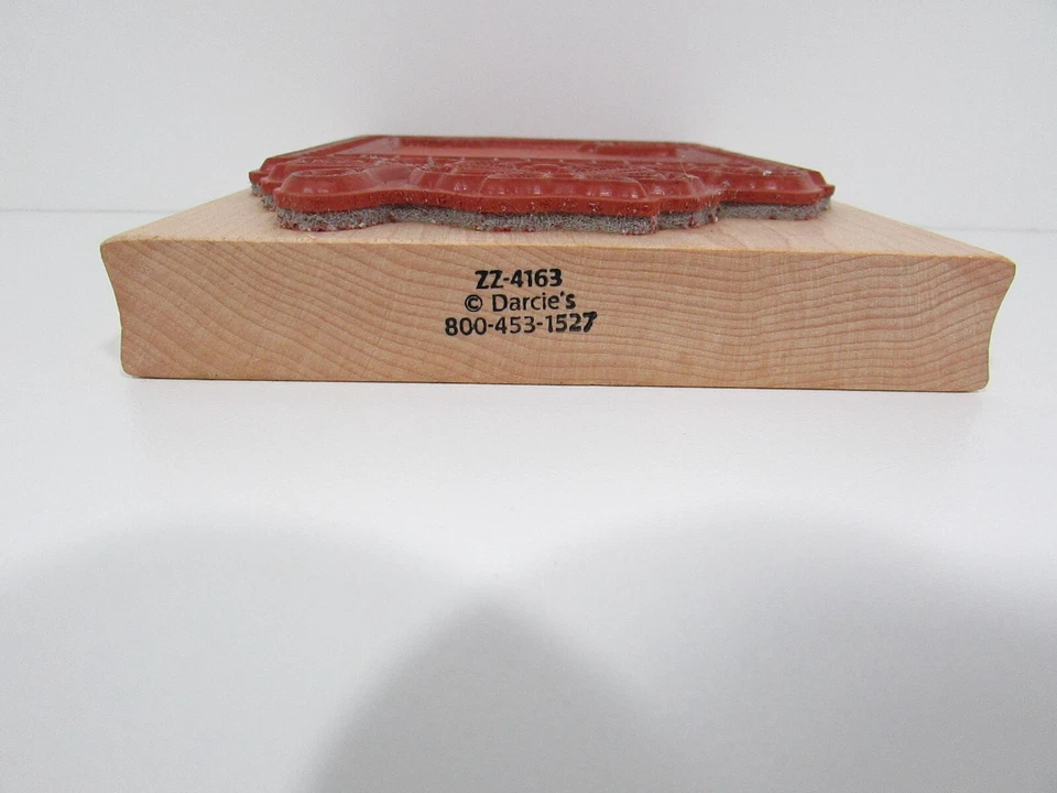 Sello artesanal de goma oso de peluche Cook ZZ-4163 Darcie's Foto 3 de 4